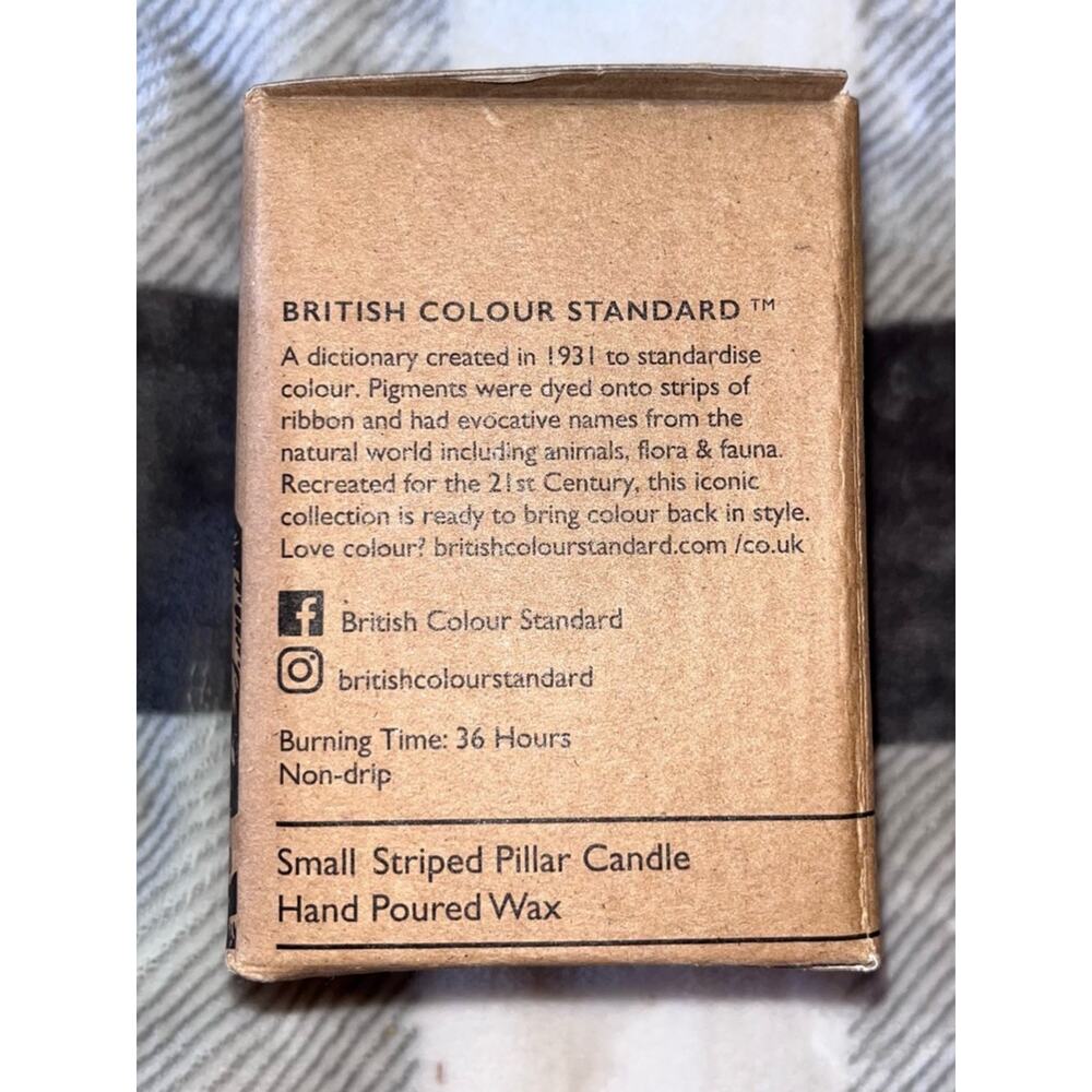 NEW! British Colour Standard Gull Grey Eco Pillar Candle 4” - Picture 6 of 7